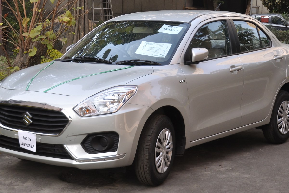 Maruti Suzuki Dzire — 4 seater AC on rent with driver