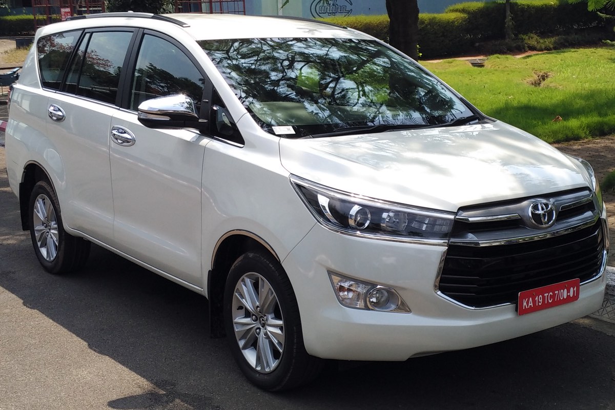 Toyota Innova Crysta — 6 seater AC on rent with driver